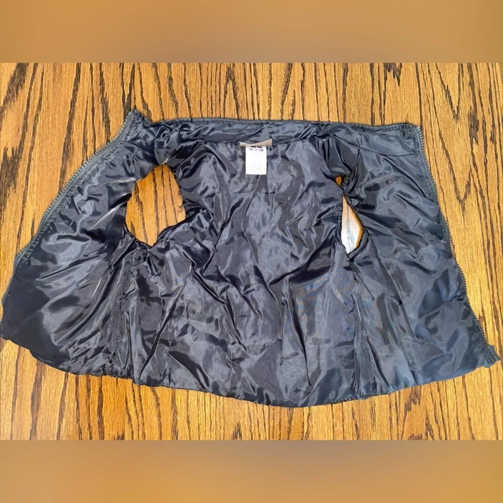 Boyz Wear by Nannette Boys Brown Puffer Vest Jacket With Zipper Size 24m